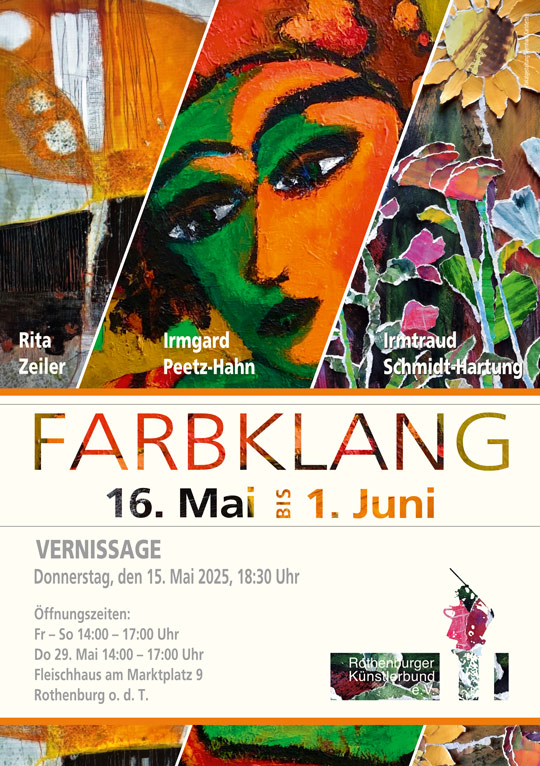 Plakat für die Ausstellung »Farbklang«