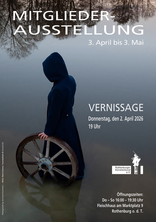 Plakat Frühjahrsausstellung 2026 Plakat der Frühjahrsausstellung 2026 des Rothenburger Künstlerbundes